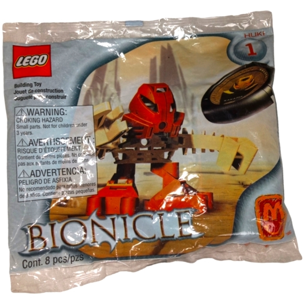 Vintage Lego Bionicle McDonalds Happy Meal Toy Huki #1 New Sealed 2001